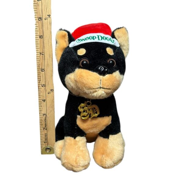 Snoop Dogg Plush Stuffed Doberman Dog w/ Chain Snoop on the Stoop Christmas Pup‎ - Picture 9 of 9